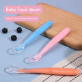 Soft Silicone Baby Spoon | BPA Free Non-Toxic Long Handle Spoon | Newborn Feeding & Training Spoon. 