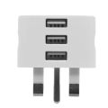 Universal UK Wall Plug Power 3 Pin Adapter Charger With 1/2/3 USB Ports Charging Podazz. 