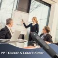 【Trending】 Convenient RF 2.4GHz Presentation Point Clicker Remote Control PPT Hyperlink Pointer Volume Control 330FT Long Control Page Turning Pen Computer. 