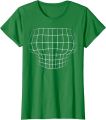Magnified Chest Optical Illusion Grid - Big Boobs T-Shirt.