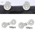 100x Shade Net Clips Shade Cloth Clips Round Fixing Buckle Tightener Reusable Shade Netting.