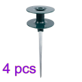 4 Pack Hose Guide On Zinc Spike Garden Hose Guide With Metal Spike Garden Hose Guide Spikes ABS+Zinc Alloy.