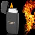 DOLPHIN Gas Lighter Refillable Windproof Jet Butane Gas Metal Body. 