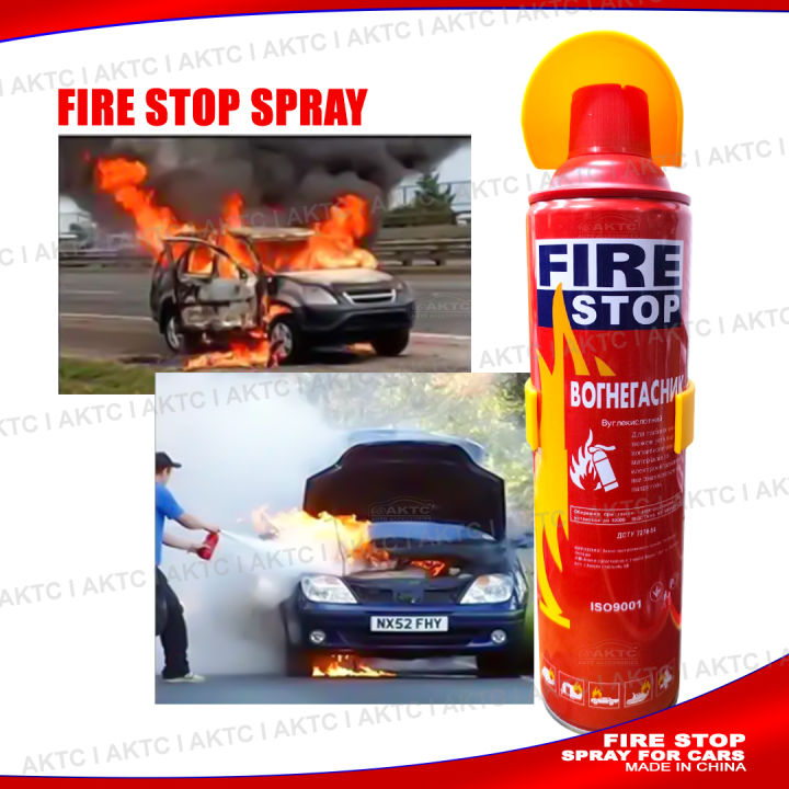 High Power Fire Stop Spray Foam 1 LTR– Portable Mini Fire Extinguisher for Car, Bike, Home & Office Safety-1000ML