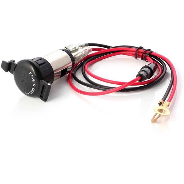 %E3%80%90FUPANG%E3%80%91Universal%2012V-24V%20120W%20Waterproof%20Car%20Female%20Power%20Socket%20Adapter%20Plug%20with%20Closing%20Cap,Wiring%20Connection%20for%20Car%20(Black)%20-%20Image%202