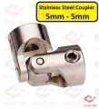 5-5mm SS Stainless Steel Coupler Joint 5mm To 5mm Motor Joint Shaft Coupling Adapters 5mm Shaft Connector 775 Motor Tools Sets 5mm Motor Joint Coupler Connectors. 