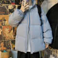 Men Harajuku Colorful Bubble Coat Winter Jacket Men Streetwear Hop Parka Korean Cotton Jackets Couples warm Cotton coat.