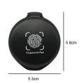 Fingerprint Ink Pad No-Wash Quick-Drying Portable Quick-Drying Ink Pad Black 1 PCS Plastic.