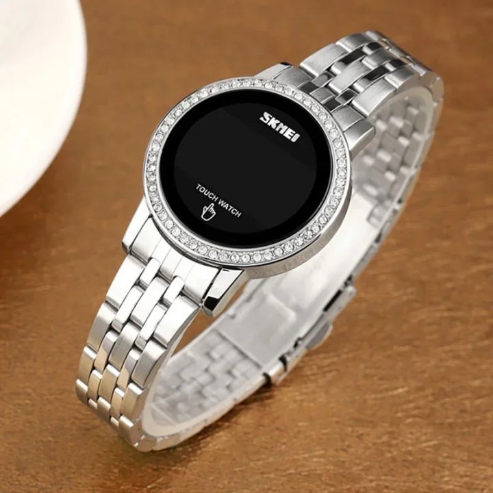 SKMEI%201669%20Simple%20Date%20Time%20Watches%20For%20Female%20reloj%20mujer%20Digital%20LED%20Touch%20Women%20Watch%20Diamond%20Waterproof%20Ladies%20Wristwatches%20-%20Image%205