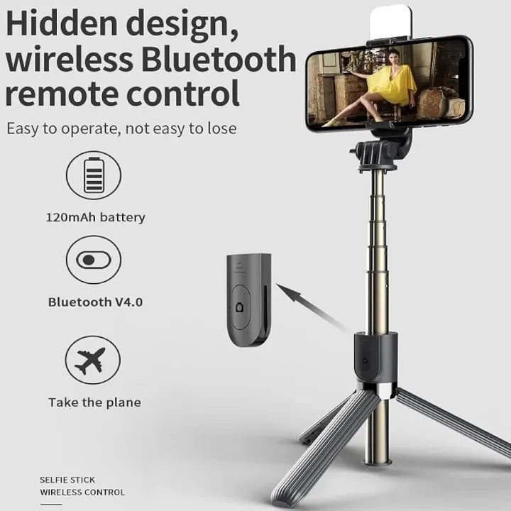 Q07%20Selfie%20Stick%20Foldable%20Mini%20Tripod%20with%20Fill%20Light%20Bluetooth%20Remote%20Shutter%20Retractable%20Rod%20for%20Phone%20(100cm)%20-%20Selfie%20Stick%20-%20Image%206