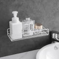 Punch-Free Bathroom Rack Wall-Mounted Storage For Bathroom Shampoo Cosmetic Seasoning Storage Rack Bathroom Kitchen Accessories _ DS MART. 