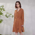 K2059L Luxury Brand Clothing for Women Ladies Shirt Dress Blouse Dresses 100% Pure Linen Clothes. 