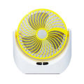 Jy super Lithium rechargeable mini table fan with LED light -1880 - Signifying Quality. 