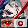 New Halloween Exclusive Angelic RED (Lighht Red) Color Contact Lens With Regular Kit Box For Men And Women. 1Pair Angelic Red (Light Red) Contact Lens For Halloween party, Cosplay,Anime And Costumes. #Light.red. 
