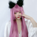 Wig Girl Hime Cut Fashion Air Bangs Long Straight Hair Invisible Seamless Jellyfish Head Soft GirlCOS. 