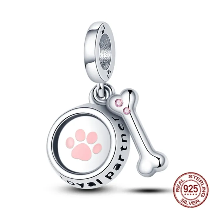 Pet%20Paw%20Print%20Bone%20Dangle%20Charm%20Authentic%20925%20Sterling%20Silver%20Bead%20Fit%20Original%20Pandora%20Bracelet%20Necklace%20Jewelry%20For%20Women%20-%20Image%208