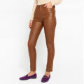 Stretch leather pants for women high quality | Pant for women stylish jins | Deep khaki pants for women low price. 