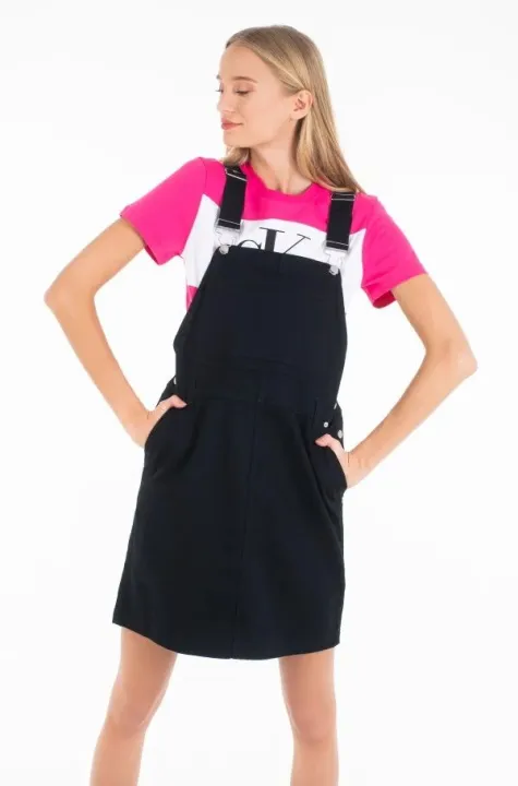 Denim%20long%20and%20short%20dress%20for%20women%20and%20girls,%20with%20t%20shirt%20free%20for%20women%20-%20Image%202