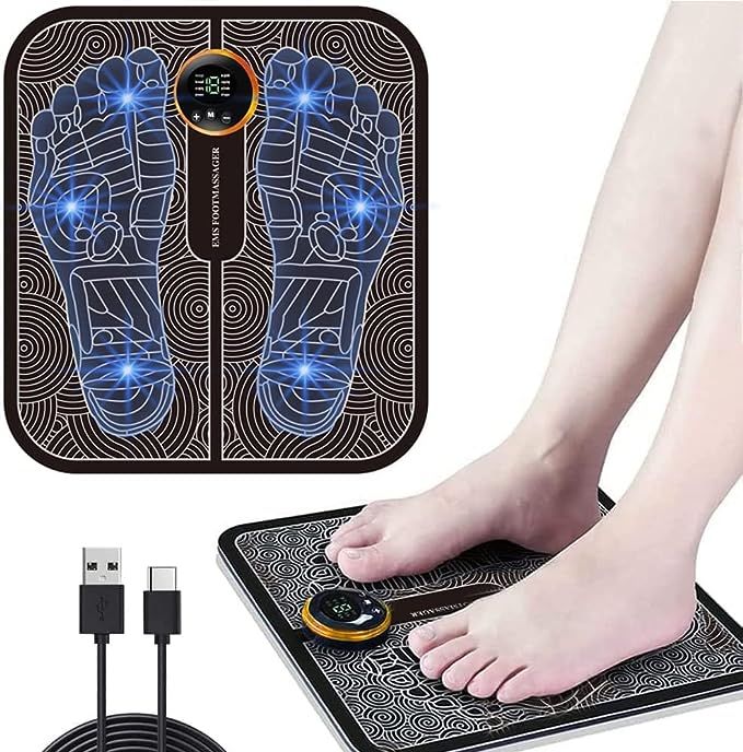 Tens%20Units%20EMS%20Mini%20Massager/EMS%20Foot%20Massage%20Electric%20Relaxation%20Machine%20for%20Legs%20Back%20Neck%20Pain%20Relief%202%20Device%206%20Body%20pad%201%20remote%20and%202%20Charging%20cable%201%20footpad%20-%20Image%203