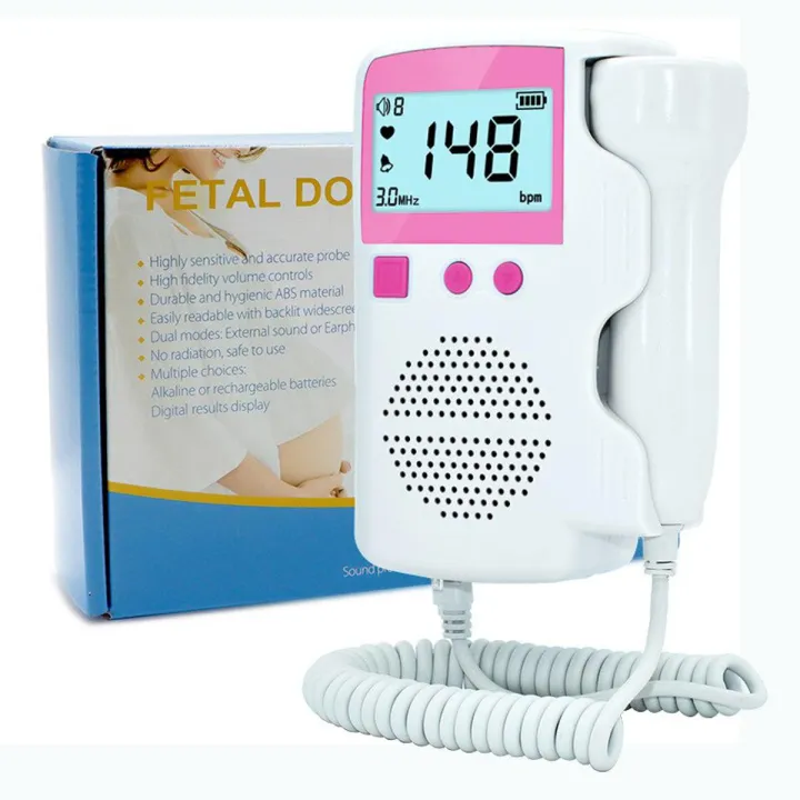 (Rechargeable Version)3.0MHz Doppler Fetal Heart Rate Monitor Home ...
