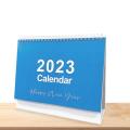 2023 Calendar | Small English Desk Calendar | Runs From January 2023 - December 2023, Desktop Monthly Calendar With Flip Design, 9" X 7.3". 