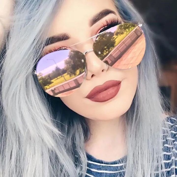 Mirror%20Sunglasses%20Men%20Or%20Women%20OVal%20Brand%20Designer%20Sun%20Glasses%20aviation%20Pink%20Rose%20Gold%20Eyeglasses%20Metal%20Frame%20How%20Sale%20-%20Image%202