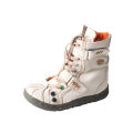TMA EYES Double-Strape Washed PU Leather Women's Boot With Faux Fur Lining.