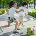 Air Rocket Launcher Elephant Shape Stomp Flying Disc Launcher Parent-child Interaction Outdoor Toy Boys Girl Birthday Fun Gifts. 