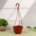 1Pc Hanging Octagonal Flowerpot Plastic Flower Succulent Orchid Hanging Pot BAWEI.