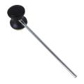 Stainless steel & felt Shaft Black Drum Pedal Bass Drum Beater Instrument Accessory Part. 