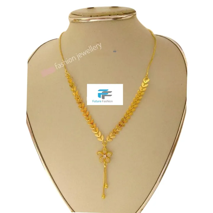 Tree%20Leaf%20Exclusive%20Design%20Necklace%20For%20Woman%20/%20New%20Golden%20Antique%20Metal%20Necklace%20%20For%20Women%20-%20Image%202