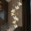 Butterfly Chandelier Modern Simple Personality Dining-Room Lamp Bar Bedside Lamp Nordic Butterfly Lighting Duplex Stair Chandelier. 