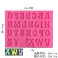 New DIY Arabic Numerals English Alphabet Silicone Mold Handmade Chocolate Pastry Cake Decoration Baking Tool Fondant Cookie Kit.