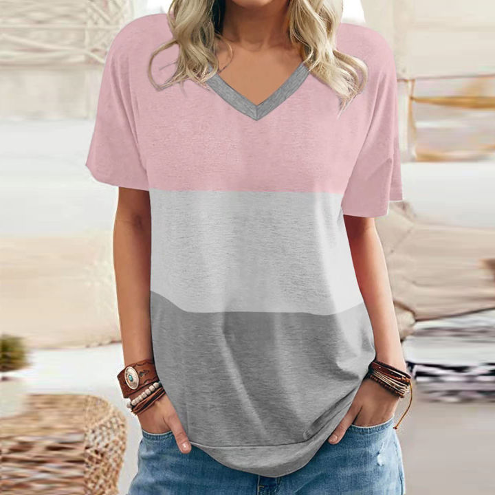 Women%20Shirt%20Eye-catching%20Easy-wearing%20Short%20Sleeve%20Tops%20Women%20Apparel%20-%20Image%206