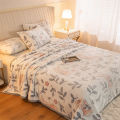 Carefully selected snow fleece blankets, bed sheets, single double-sided duvet sheets, winter warmth, double blanket mats, single beds. 