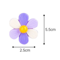5Pcs Car Dashboard Rainbow Flower Ornaments Head Shaking.