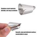 2 pcs Protect Fingers with the Stainless Steel Cutting Protector: A Simple Solution for Safe Slicing. 