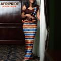 Afripride African Ankara Dresses for Women Tailor Made Dashiki Single Sleeve Ankle Length Casual Cotton Dress A2225075. 