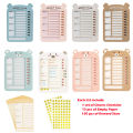 To Do List And MyChores Checklist Board With 13 pcs Paper And 150 Pcs Of Reward Stars For Kids,Habit Tracker or Daily and Weekly Planner, To Do List Reward Chart and Behavior Chart for Kids at Home(儿童自律打卡板. 