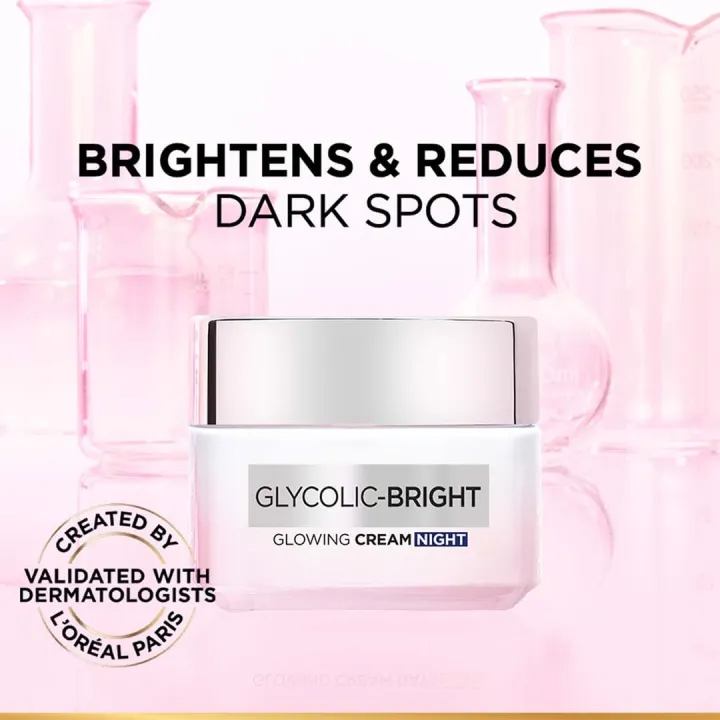 L'Oreal%20Paris%20Glycolic%20Bright%20Glowing%20Night%20Cream,%2015ml%20%7COvernight%20Brightening%20Cream%20with%20Glycolic%20Acid%20that%20Visbily%20Minimizes%20Spots%20&%20Reveals%20Glowing%20skin%20-%20Image%202