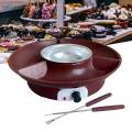 Chocolate Fondue Fountain for BBQ Sauce Practical Date Night Idea Antirust Stainless Steel Heated. 