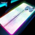 Cute Kawaii RGB Mouse Pad Gaming Accessories Computer Mousepad Gamer 100x50 Backlit LED Gabinete Carpet Tapis De Souris Desk Mat. 