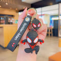 Spider Man Action Figure Spiderman Keychain Anime Accessories Spider-man Keyring Doll Backpack Pendant Men Car Key Ring Kid Toys.