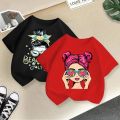 Children's New T-Shirt Summer Children's Short-Sleeved T-Shirt Boys and Girls Casual Tops Boys and Girls Fashion Summer Tide. 