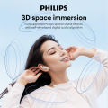 Orijinal Philips TAT1199 kablosuz Bluetooth V5.4 Stereo kulaklık ultra-düşük gecikme oyun kulaklık su geçirmez spor kulaklık yeni. 