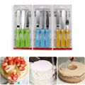 Kitchen Knife 3Pcs set Cake Spatula Palette Knife Cakes Icing Pastry Tools.