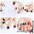 5Pcs/set Nail Art Double-Ended Spiral Dotting Pen Acrylic Gel Polish Polka Dot DIY Painting Nail Art Point Drill Pen Manicure Kit.