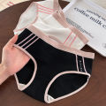 3PCS Exercise Sports Jogging Panty Women's Breathable Cotton Briefs gril panties.