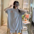 Pajama Sets Women Oversized Summer Korean Kawaii Printed Harajuku Soft Womens Homewear Pregnant Fashion Preppy Girls Pajamas. 