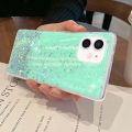 For Realme Note 50 4G Case Glitter Bling Sequins Starry Sky Transparent Soft Full Stars Moon For Realme Note 50 Back Cover.